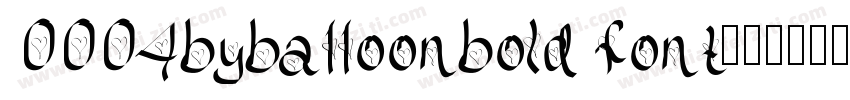 0004byba11oonbold font字体转换